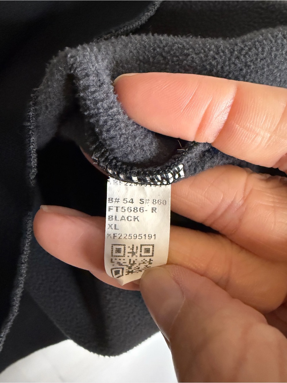 Fabletics Black Cropped Pullover Hoodie with Drawcord - Picture 4 of 4